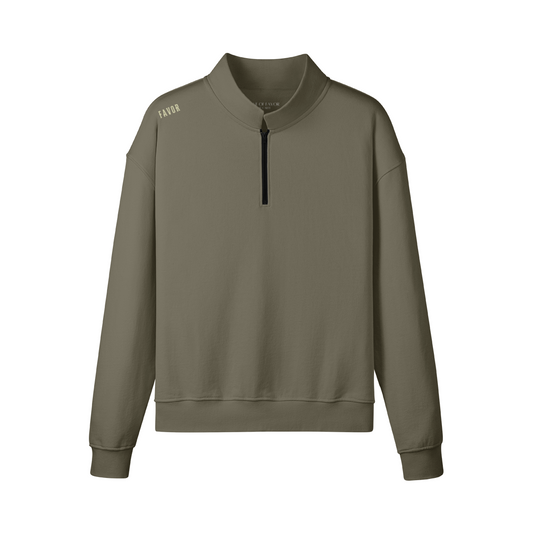 Men half zip up