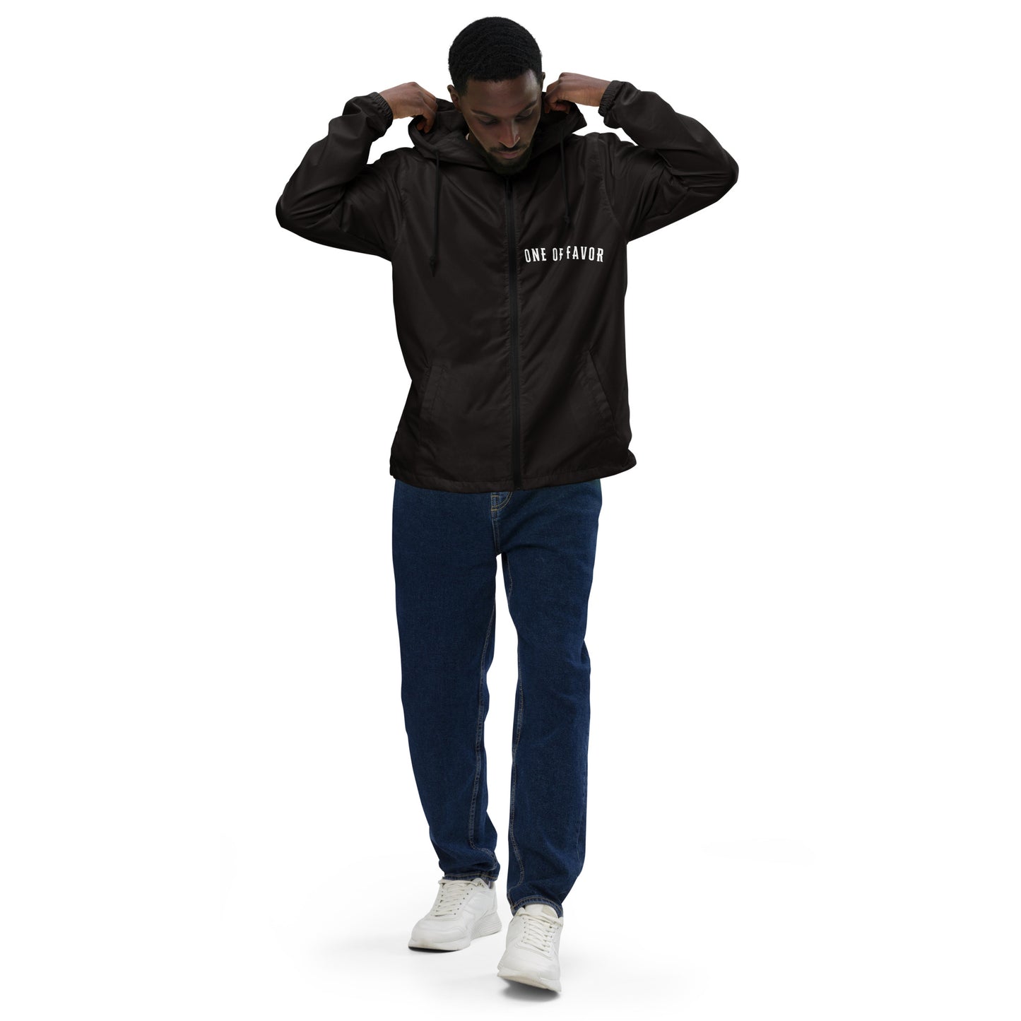 Men lightweight zip up windbreaker