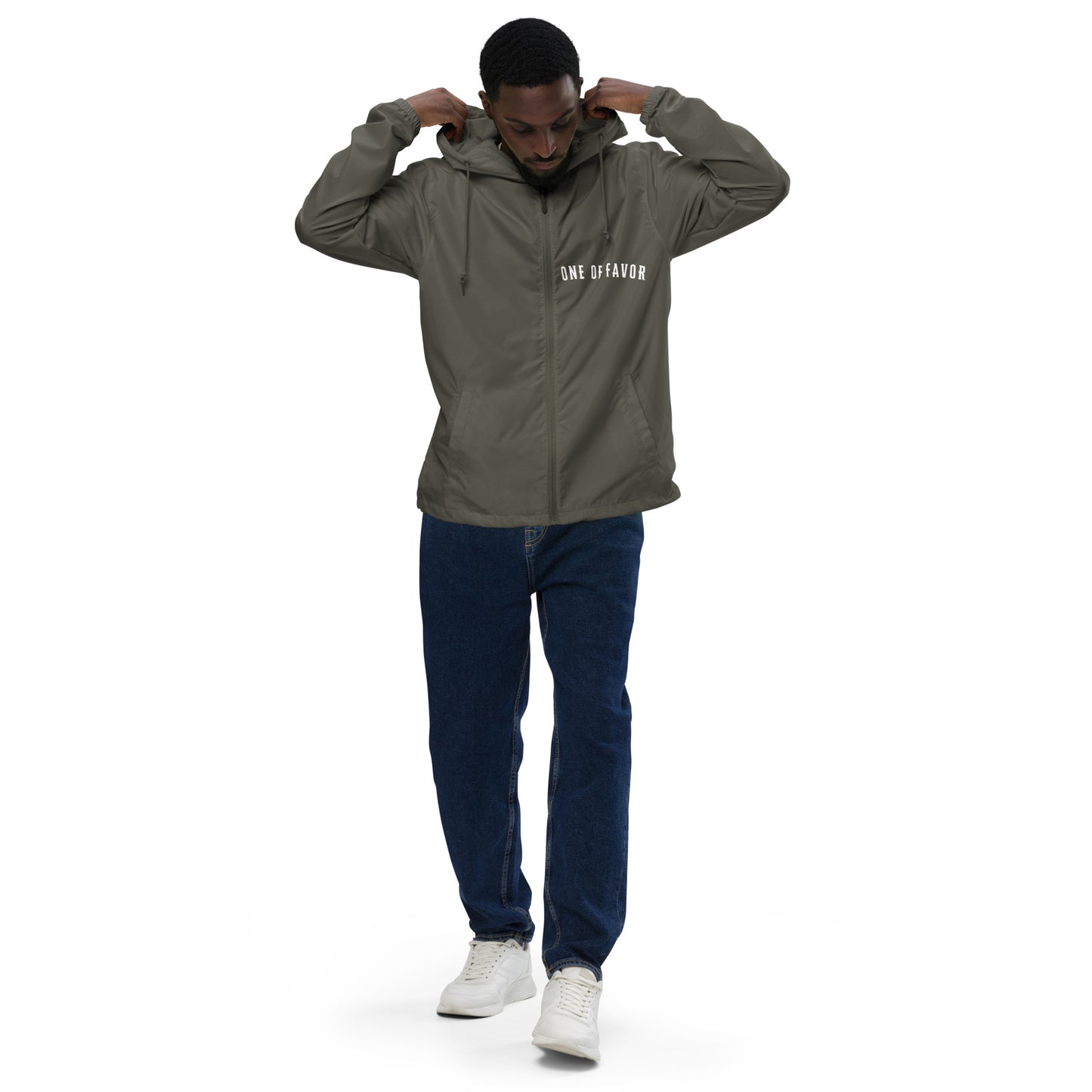 Men lightweight zip up windbreaker