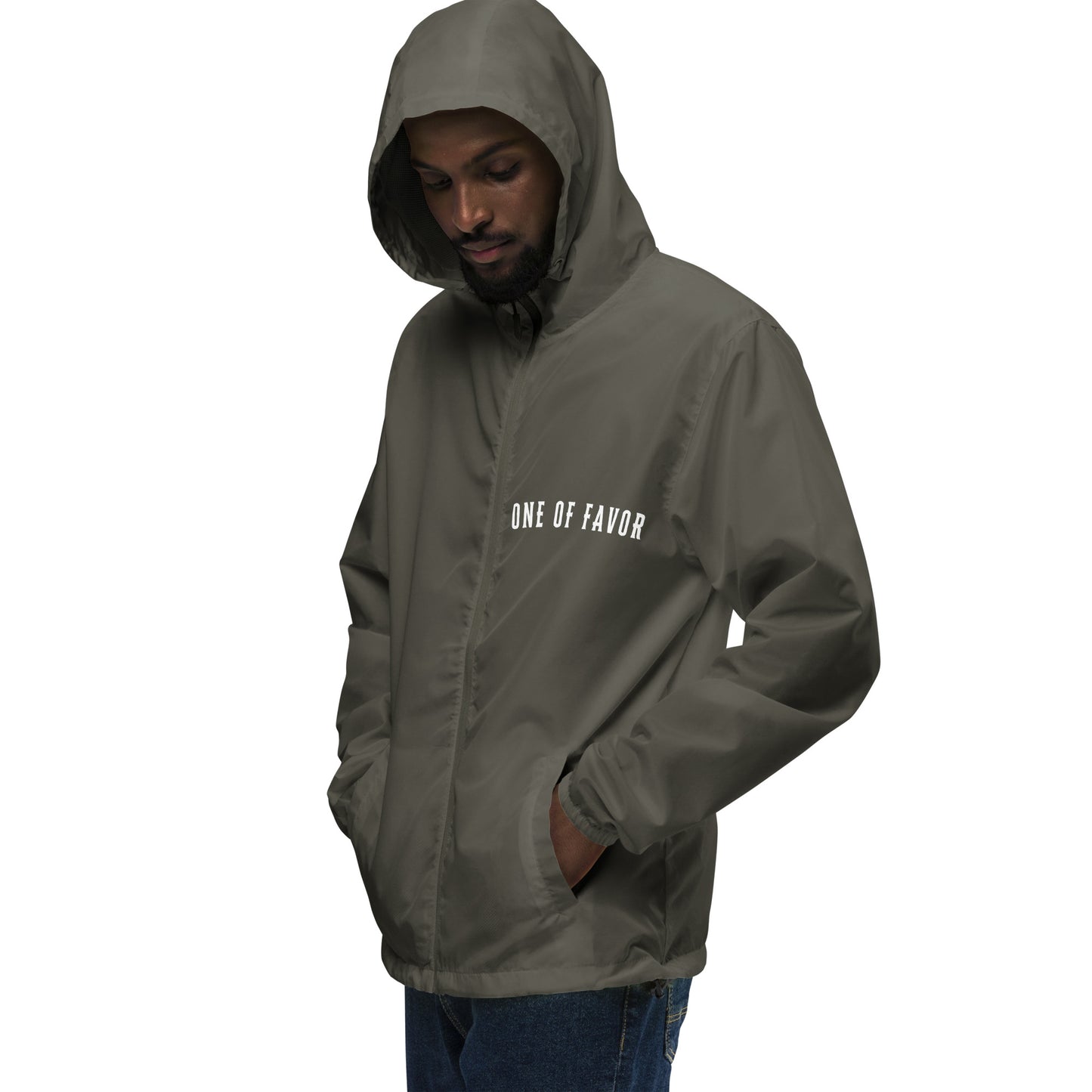 Men lightweight zip up windbreaker